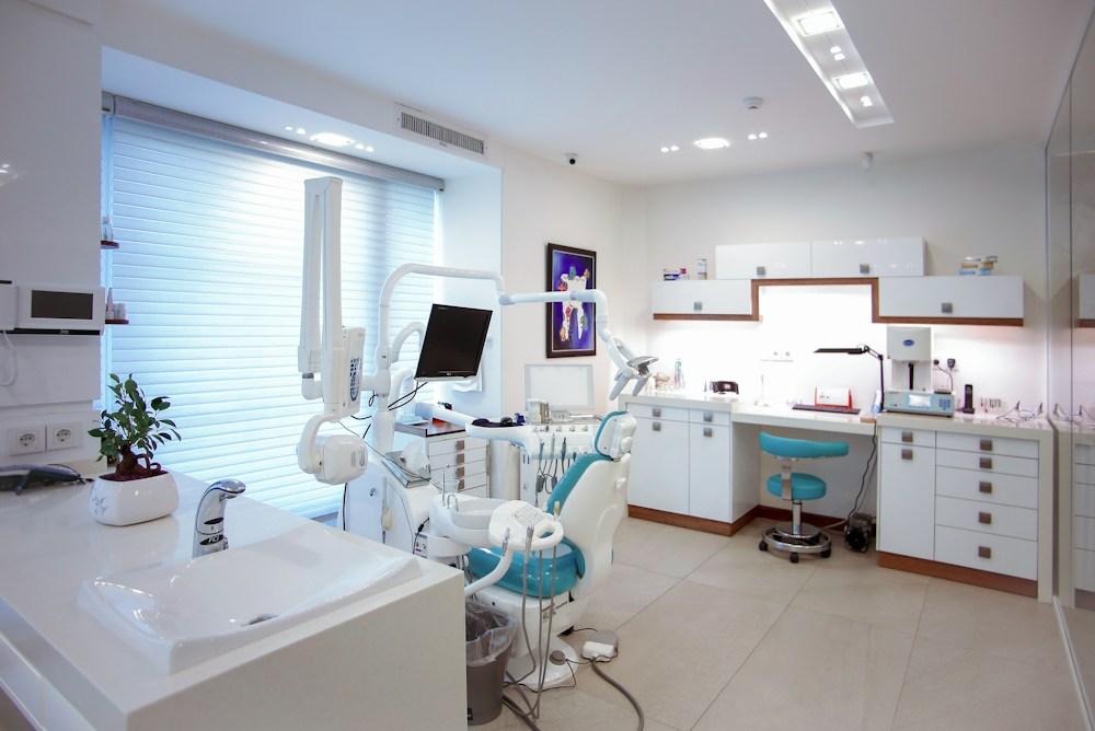 Bright modern dental office interior